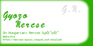 gyozo mercse business card